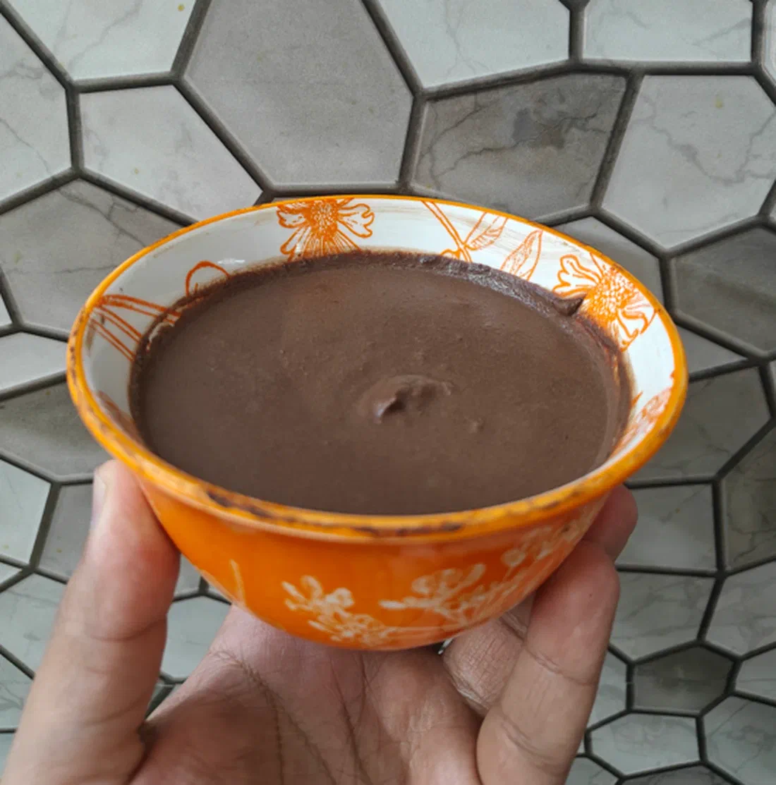 Chocolate Paneer Mousse